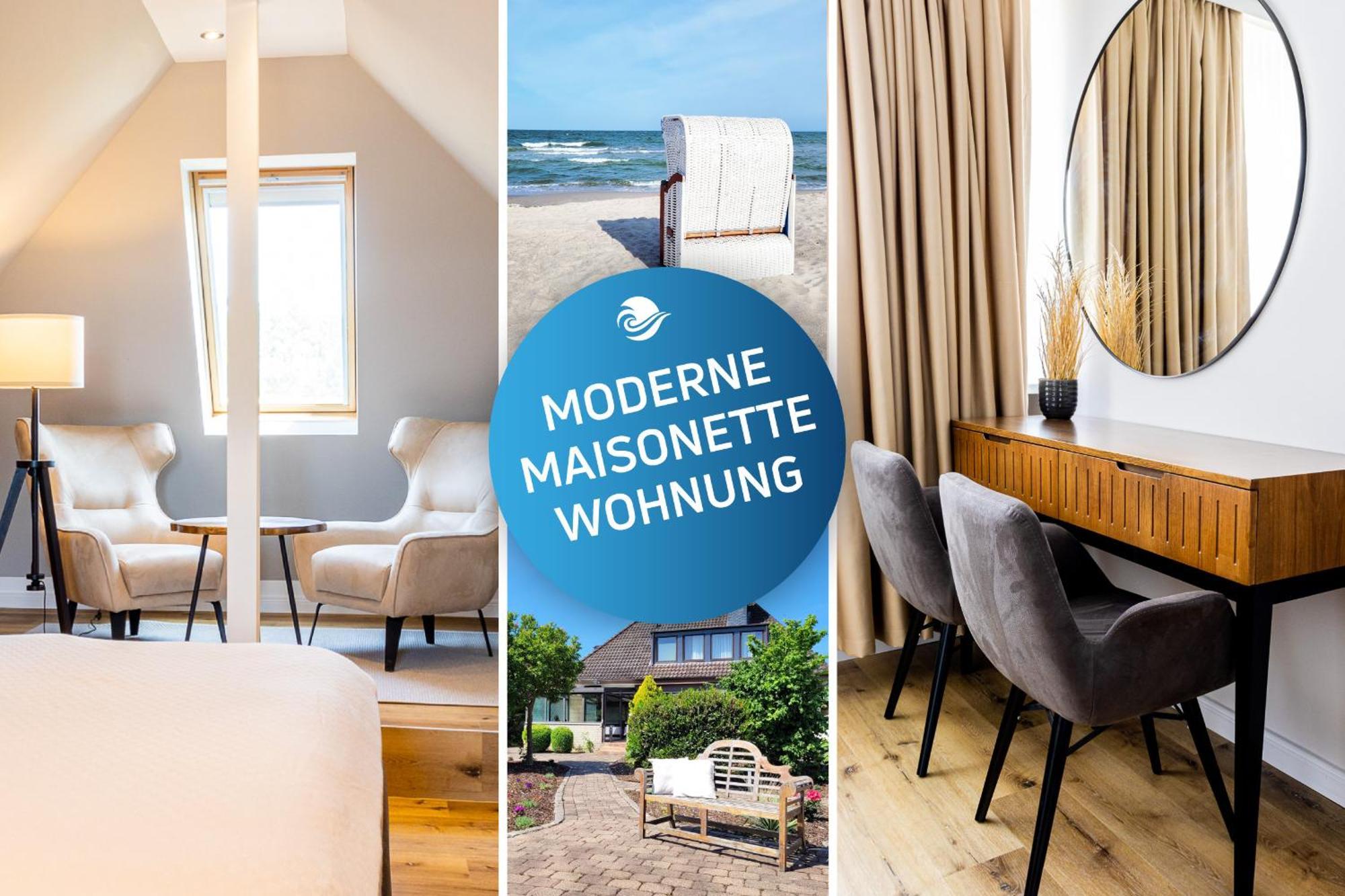 Moderne Maisonette Ferienwohnung Mit Gartenzugang, Nur 7 Gehminuten Zum Strand, Parkplatz & Fahrradunterstellplatz Шарбойтц Екстериор снимка